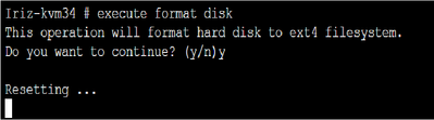 4. FortiManager format disk.png
